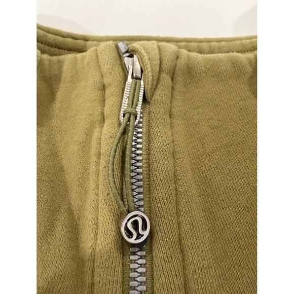 Lululemon Scuba Oversized Half Zip Pullover Sweatshirt Khaki Green XS S - Picture 9 of 11